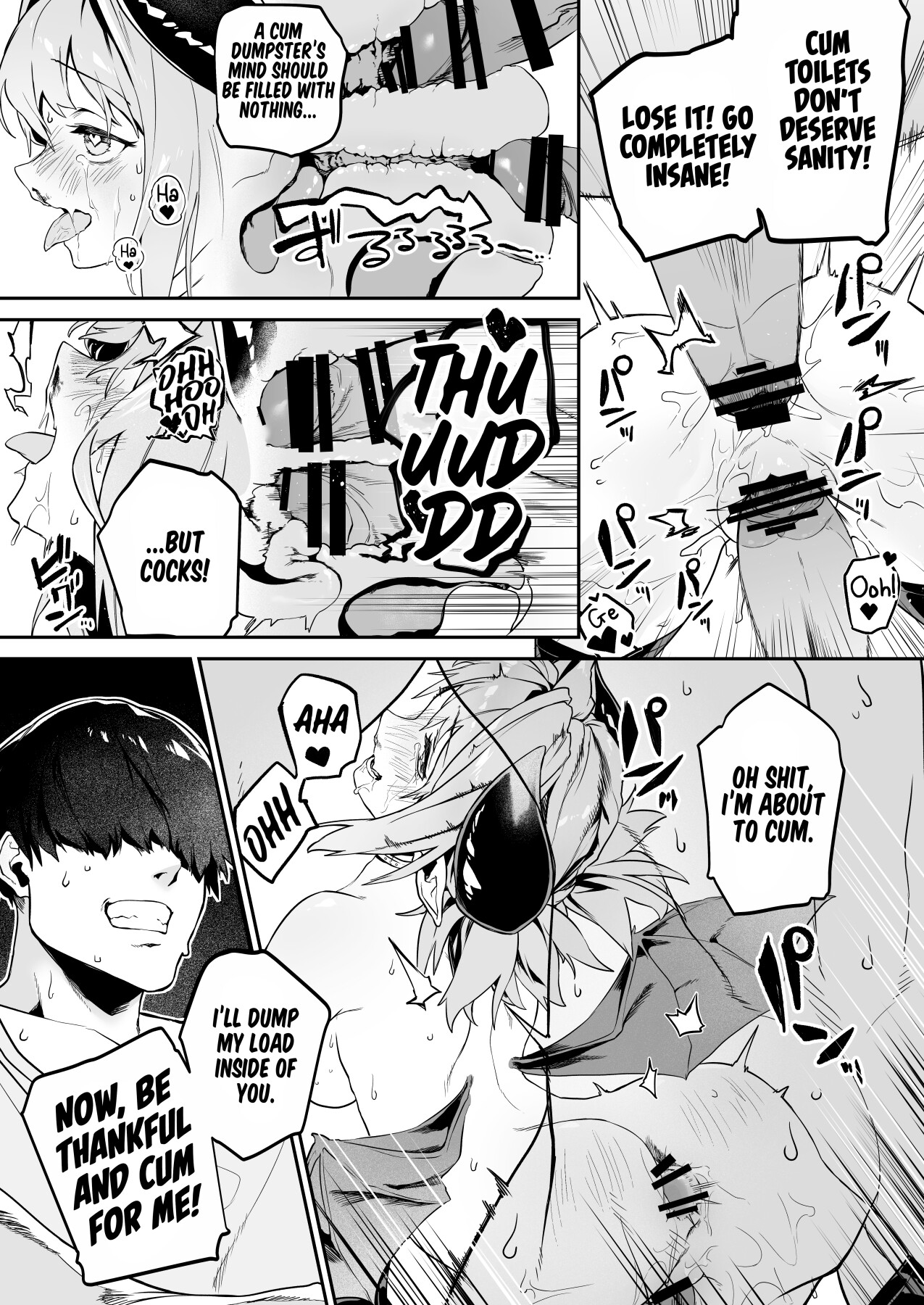Hentai Manga Comic-Charming plan! - the succubus brat won't lose to a dick!(?)--Read-22
